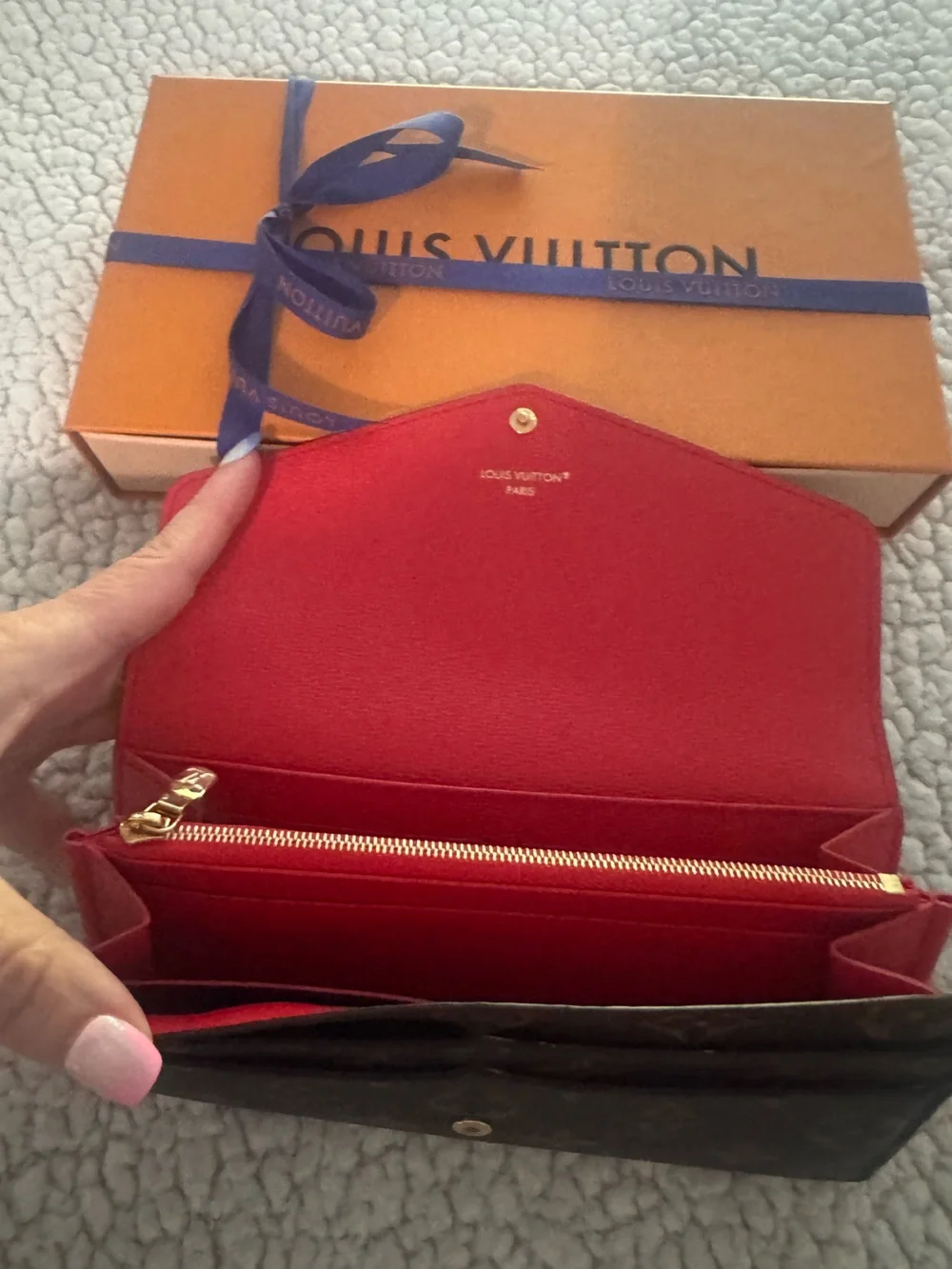 Louis Vuitton Monogram Canvas Brown and Gold Snap Wallet